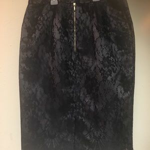 Lace Pencil Skirt